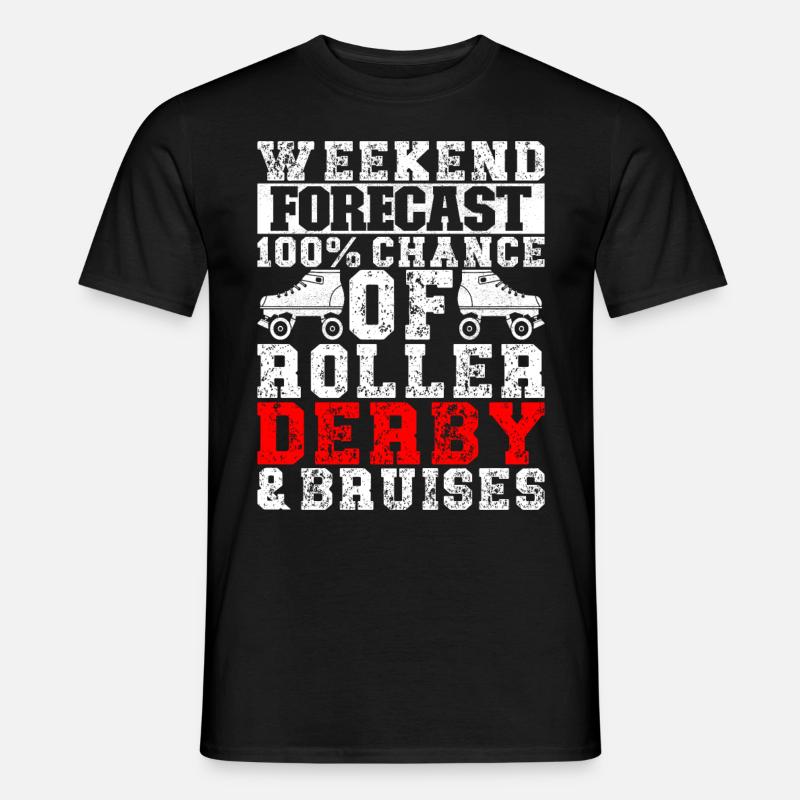 Roller Derby - Männer T-Shirt - Schwarz