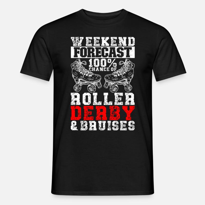 Roller Derby - Männer T-Shirt - Schwarz