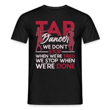 Stepper Tap Dancer Tap Dance Tap Dancer - T-shirt homme - noir - Devant - AI Model Male 178 light (178cm)