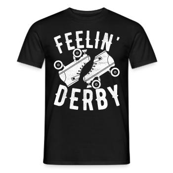 Roller derby - T-shirt homme - noir - Devant - AI Model Male 178 light (178cm)