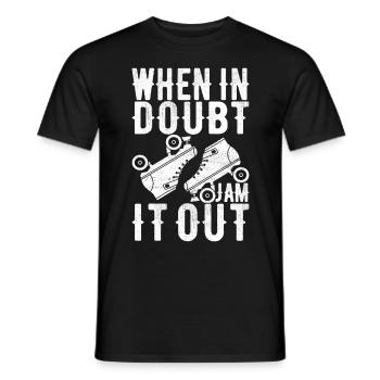 Roller derby - T-shirt homme - noir - Devant - AI Model Male 178 light (178cm)