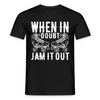 Roller derby - T-shirt homme - noir - Devant - AI Model Male 178 light (178cm)