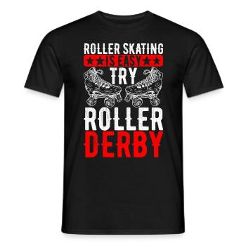 Roller derby - T-shirt homme - noir - Devant - AI Model Male 178 light (178cm)