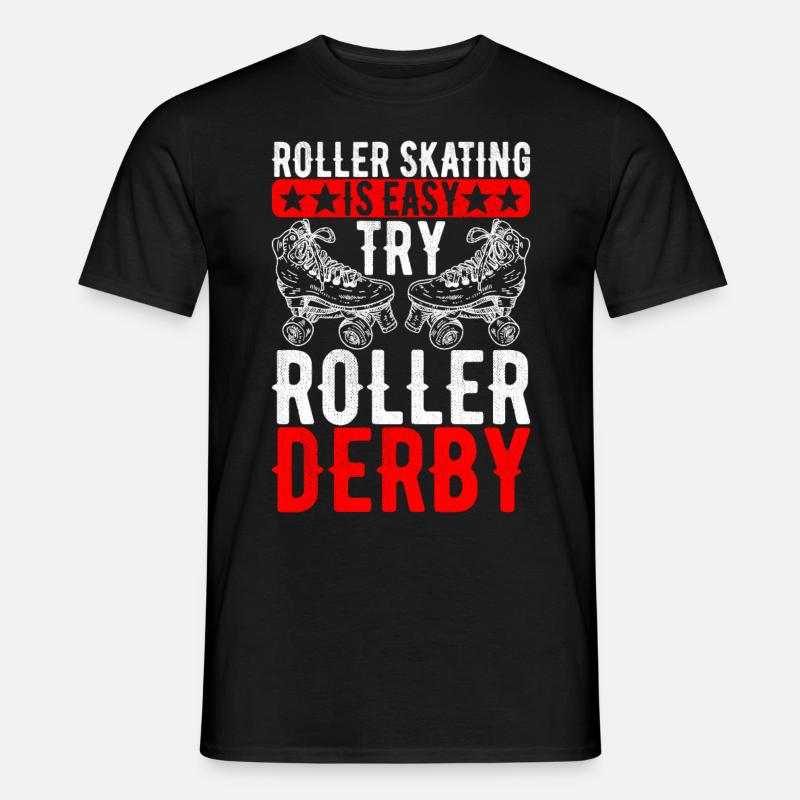 Roller Derby - Männer T-Shirt - Schwarz