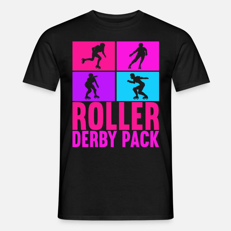 Roller Derby - Männer T-Shirt - Schwarz