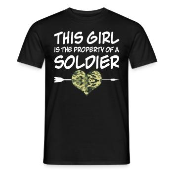Soldiers' wives Soldiers' wives - Men's T-Shirt - black - Front - AI Model Male 178 light (178cm)