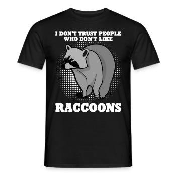 Raton laveur Raton laveur - T-shirt homme - noir - Devant - AI Model Male 178 light (178cm)