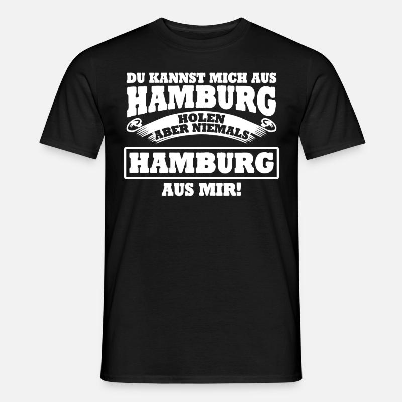 Hamburg Hamburger - Männer T-Shirt - Schwarz