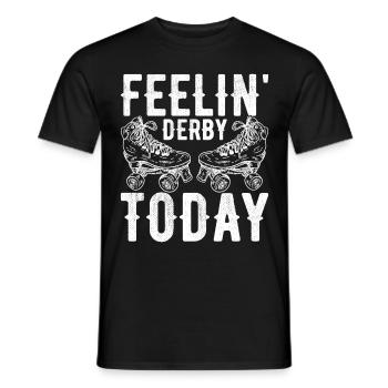 Roller derby - T-shirt homme - noir - Devant - AI Model Male 178 light (178cm)