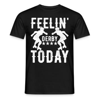Roller derby - T-shirt homme - noir - Devant - AI Model Male 178 light (178cm)