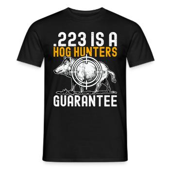 Chasseurs Chasse au sanglier - T-shirt homme - noir - Devant - AI Model Male 178 light (178cm)