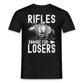 Jäger Wildschwein Jagen - Männer T-Shirt - Schwarz - Vorne - AI Model Male 178 light (178cm)