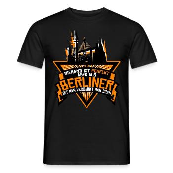 Berlin Spruch Berliner - T-shirt homme - noir - Devant - AI Model Male 178 light (178cm)
