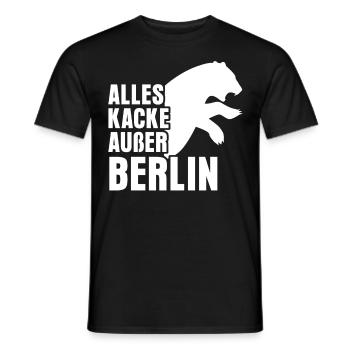 Berlin Spandau Berliner - T-shirt homme - noir - Devant - AI Model Male 178 light (178cm)