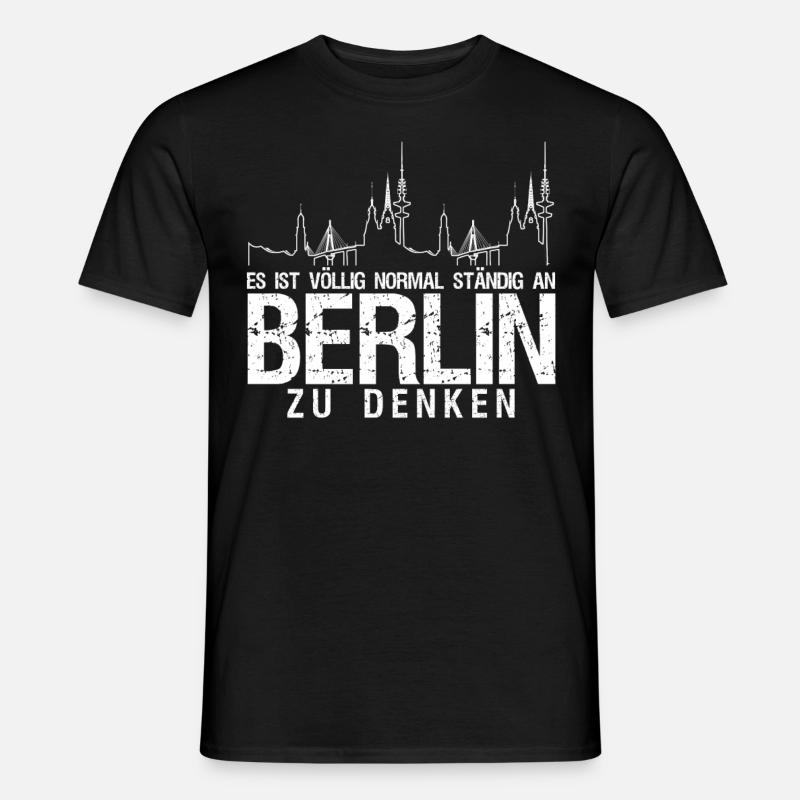 Berlin Pankow Berliner - Männer T-Shirt - Schwarz