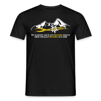 Bayern Berge - Männer T-Shirt - Schwarz - Vorne - AI Model Male 178 light (178cm)