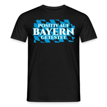 Bayern bayrischer Spruch Witz - Männer T-Shirt - Schwarz - Vorne - AI Model Male 178 light (178cm)
