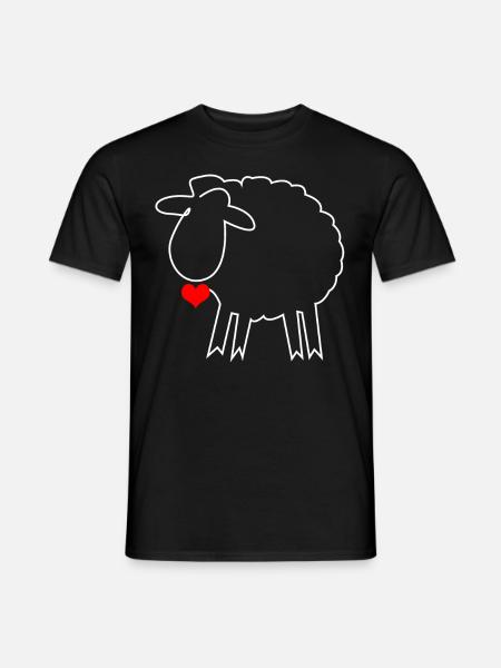 Schaf Schäfer Schafe - Männer T-Shirt - Schwarz