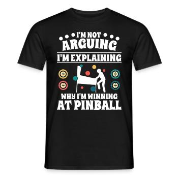 I'm not arguing, I'm explaining why I to - Männer T-Shirt - Schwarz - Vorne - AI Model Male 178 light (178cm)