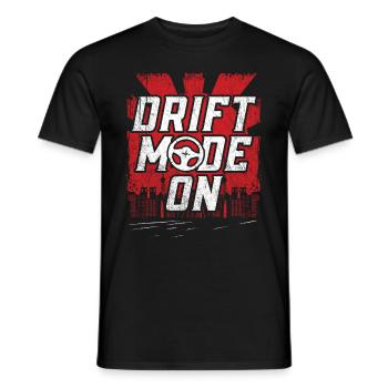 Drift Mode On Motorsport Auto Tuning Automotive - Männer T-Shirt - Schwarz - Vorne - AI Model Male 178 light (178cm)