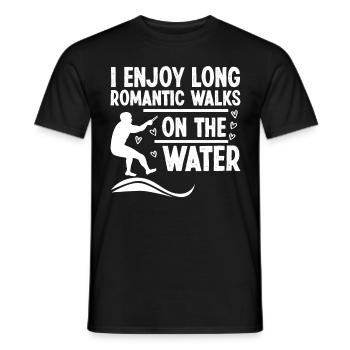 Waterski Barefoot - Men's T-Shirt - black - Front - AI Model Male 178 light (178cm)