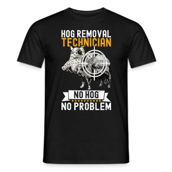 Jäger Wildschwein Jagen - Männer T-Shirt - Schwarz - Vorne - AI Model Male 178 light (178cm)
