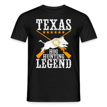 Chasseurs Chasse au sanglier - T-shirt homme - noir - Devant - AI Model Male 178 light (178cm)