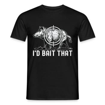 Chasseurs Chasse au sanglier - T-shirt homme - noir - Devant - AI Model Male 178 light (178cm)
