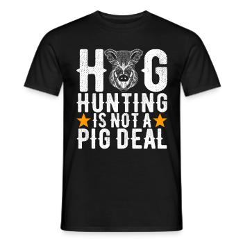Jäger Wildschwein Jagen - Männer T-Shirt - Schwarz - Vorne - AI Model Male 178 light (178cm)
