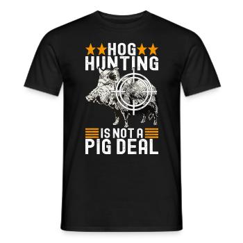 Jäger Wildschwein Jagen - Männer T-Shirt - Schwarz - Vorne - AI Model Male 178 light (178cm)