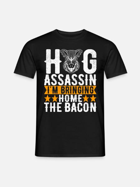 Chasseurs Chasse au sanglier - T-shirt homme - noir