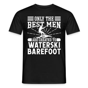 Waterski Barefoot - Men's T-Shirt - black - Front - AI Model Male 178 light (178cm)