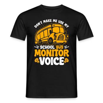 Schulbusfahrer Busfahrer Busbegleiter - Männer T-Shirt - Schwarz - Vorne - AI Model Male 178 light (178cm)