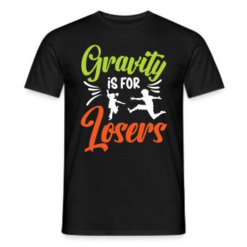Jumping Gymnastic Trampolines - Männer T-Shirt - Schwarz - Vorne - AI Model Male 178 light (178cm)