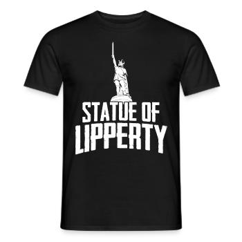 Hermann Monument Teuteburg Forest - Men's T-Shirt - black - Front - AI Model Male 178 light (178cm)