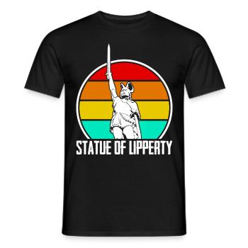 Teuteburger Wald Hermannsdenkmal - Männer T-Shirt - Schwarz - Vorne - AI Model Male 178 light (178cm)