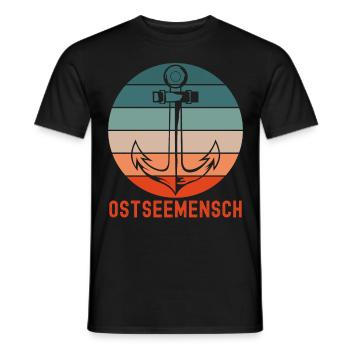 Ostseeküste Ostseemensch Ostsee - Männer T-Shirt - Schwarz - Vorne - AI Model Male 178 light (178cm)