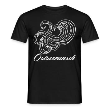 Ostsee Wellen Ostseeküste - Männer T-Shirt - Schwarz - Vorne - AI Model Male 178 light (178cm)