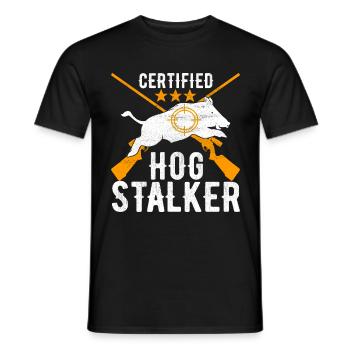 Chasseurs Chasse au sanglier - T-shirt homme - noir - Devant - AI Model Male 178 light (178cm)