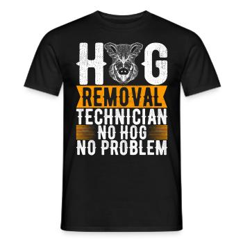 Jäger Wildschwein Jagen - Männer T-Shirt - Schwarz - Vorne - AI Model Male 178 light (178cm)