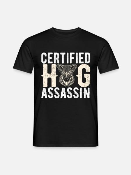 Chasseurs Chasse au sanglier - T-shirt homme - noir