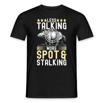 Chasseurs Chasse au sanglier - T-shirt homme - noir - Devant - AI Model Male 178 light (178cm)