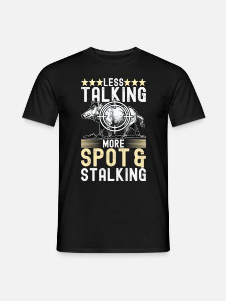 Jäger Wildschwein Jagen - Männer T-Shirt - Schwarz