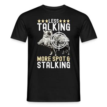 Chasseurs Chasse au sanglier - T-shirt homme - noir - Devant - AI Model Male 178 light (178cm)