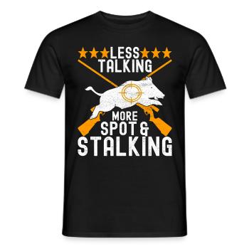 Chasseurs Chasse au sanglier - T-shirt homme - noir - Devant - AI Model Male 178 light (178cm)