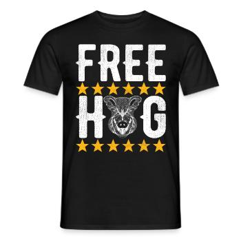 Jäger Wildschwein Jagen - Männer T-Shirt - Schwarz - Vorne - AI Model Male 178 light (178cm)