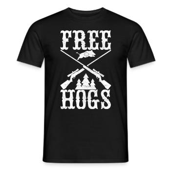 Jäger Wildschwein Jagen - Männer T-Shirt - Schwarz - Vorne - AI Model Male 178 light (178cm)
