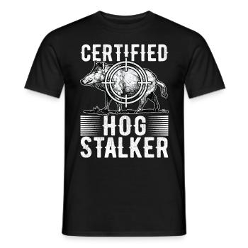 Jäger Wildschwein Jagen - Männer T-Shirt - Schwarz - Vorne - AI Model Male 178 light (178cm)