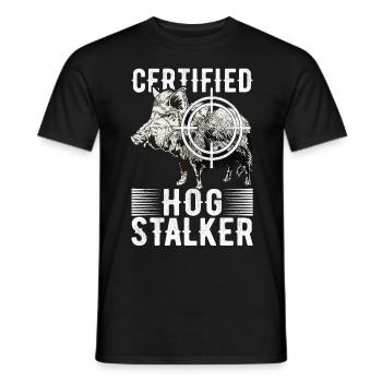 Chasseurs Chasse au sanglier - T-shirt homme - noir - Devant - AI Model Male 178 light (178cm)