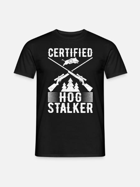 Jäger Wildschwein Jagen - Männer T-Shirt - Schwarz